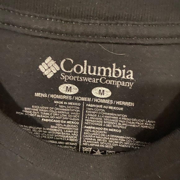 Columbia Black Men’s shirt Medium - Picture 3 of 3